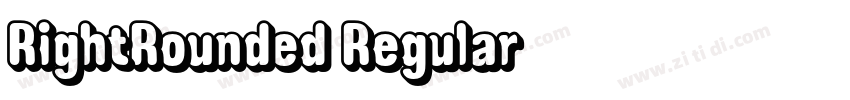 RightRounded Regular字体转换